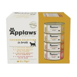 Applaws Lata Pollo Multipack Comida húmeda 12 uds