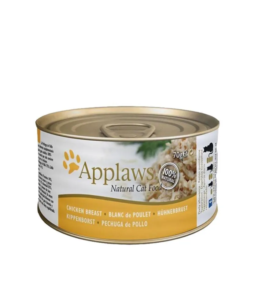 Applaws Pechuga de Pollo Comida Húmeda 24 unidades 70g