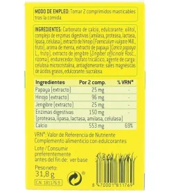 AQUILEA Digestivo Menta 30 comprimidos masticables