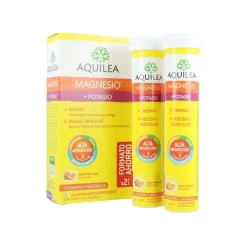 AQUILEA Magnesio + Potasio Sabor Naranja 28 Comprimidos Efervescentes