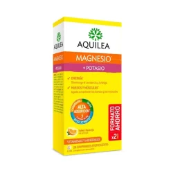 AQUILEA Magnesio + Potasio Sabor Naranja 28 Comprimidos Efervescentes