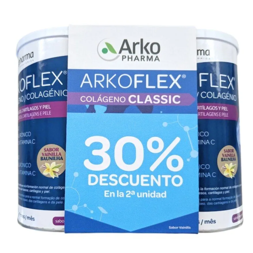 ARKOFLEX Colágeno Classic Sabor Vainilla DUPLO 360+360 gr