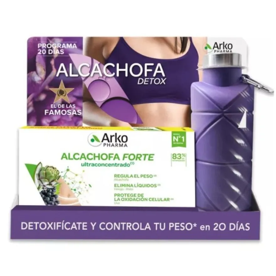 Arkopharma Arkofluido Alcachofa Forte 20 Ampollas + Botella Recargable