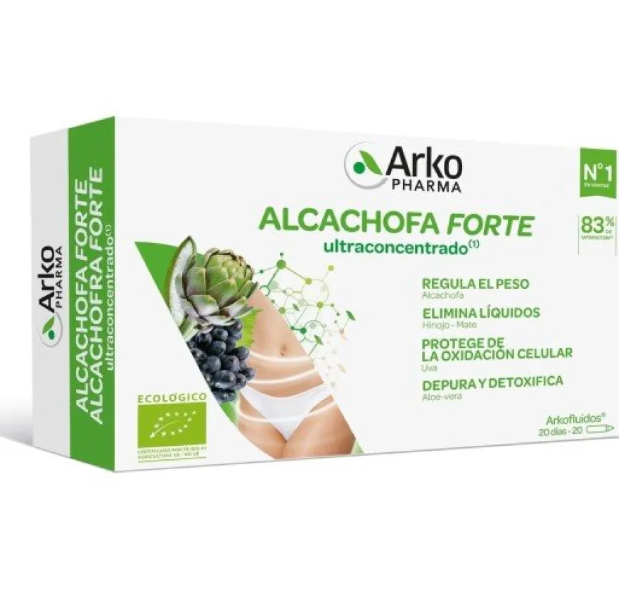 Arkopharma Arkofluido Alcachofa Forte 20 Ampollas + Botella Recargable