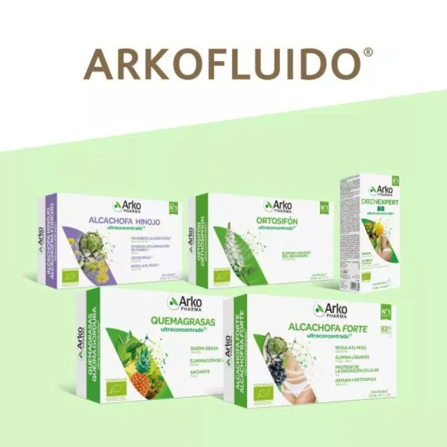Arkopharma Arkofluido Alcachofa Forte 20 Ampollas + Botella Recargable