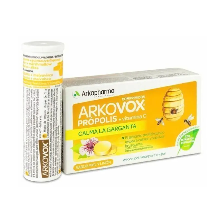 Arkopharma Arkovox Propolis + Vitamina C 24 comprimidos