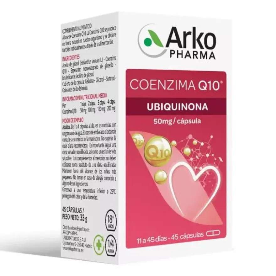 Arkopharma Coenzima Q10 Antioxidante 45 cápsulas