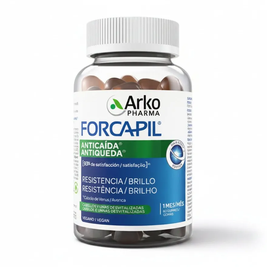 Arkopharma Forcapil Gominolas Anticaída Cabello y Uñas 60 unidades