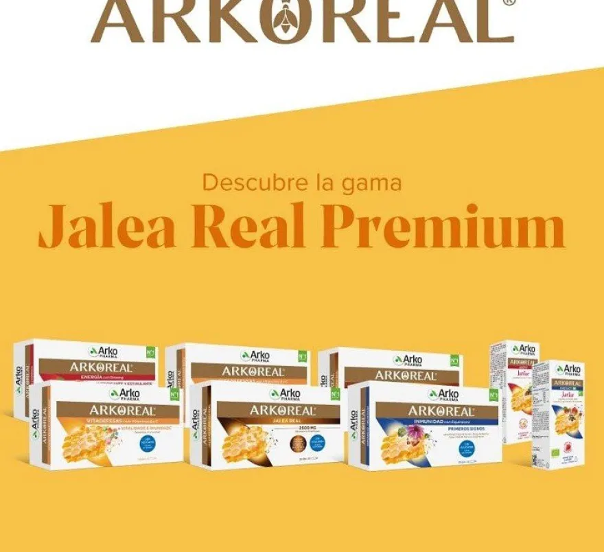 ARKOREAL Jalea Real 1500mg Sin Azúcar 20 ampollas