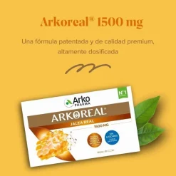 ARKOREAL Jalea Real 1500mg Sin Azúcar 20 ampollas