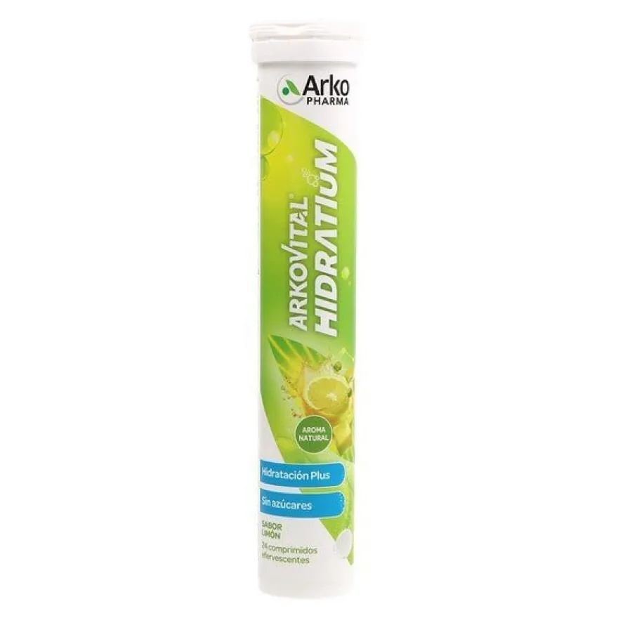 Arkovital Hidratium Hidratación Sabor Limón 24 Comprimidos Efervescentes