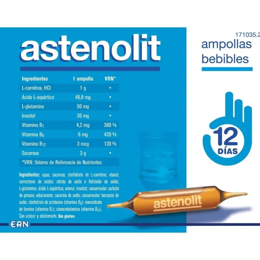ASTENOLIT Ampollas Bebibles 12x10ml