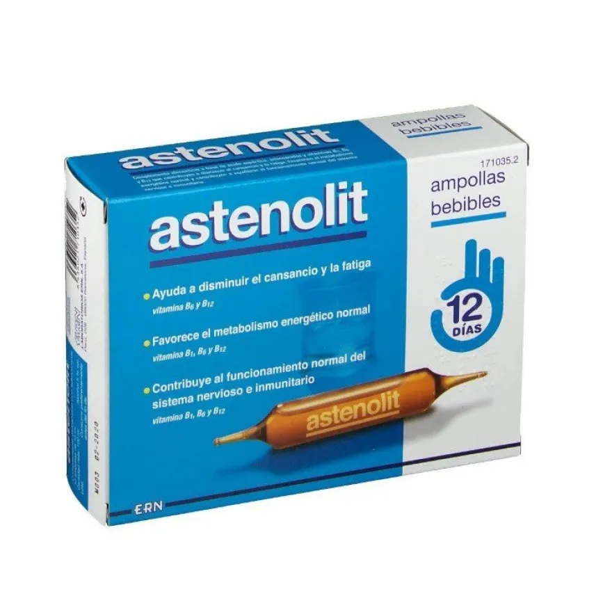 ASTENOLIT Ampollas Bebibles 12x10ml