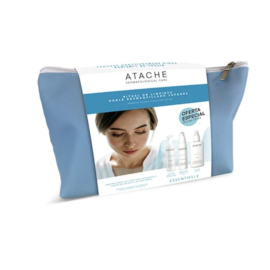 Atache Essentielle Pack Lim5 Neceser Limpieza Viaje 3x100ml