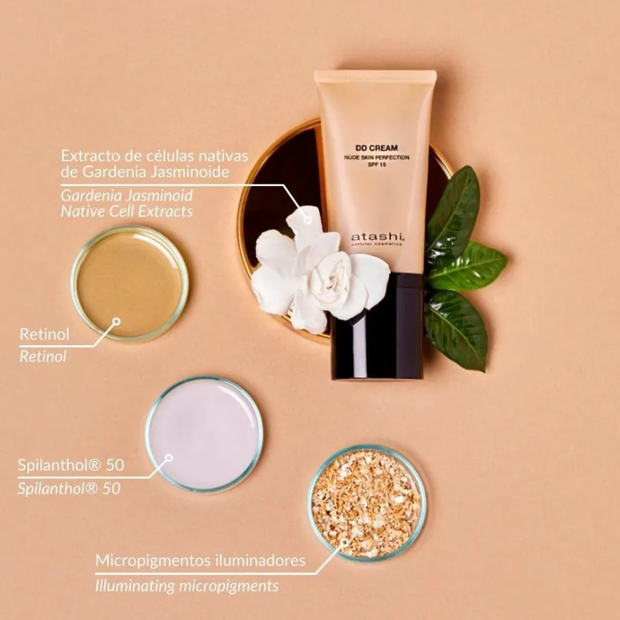 ATASHI Cellular Gardenia DD Cream Tono Beige SPF15+ 50 ml