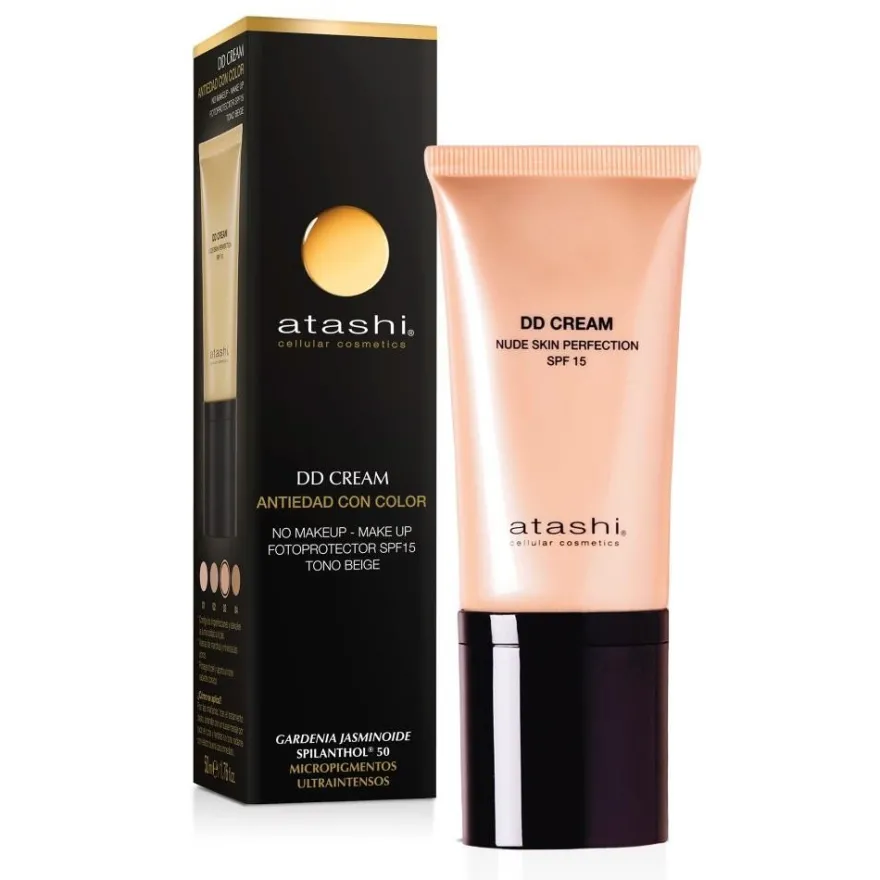 ATASHI Cellular Gardenia DD Cream Tono Beige SPF15+ 50 ml