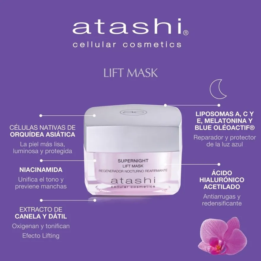 ATASHI Supernight Mascarilla Efecto Lifting 50 ml