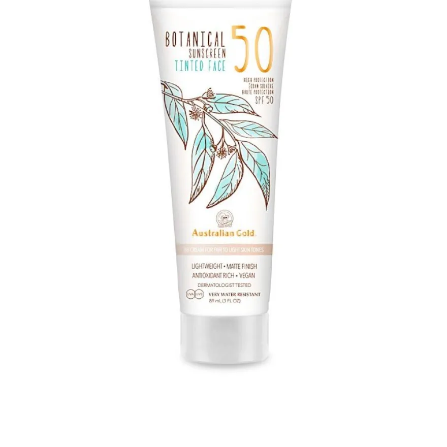 Australian Gold Botanical Spf50 Tinted Face Fair-Light 89ml