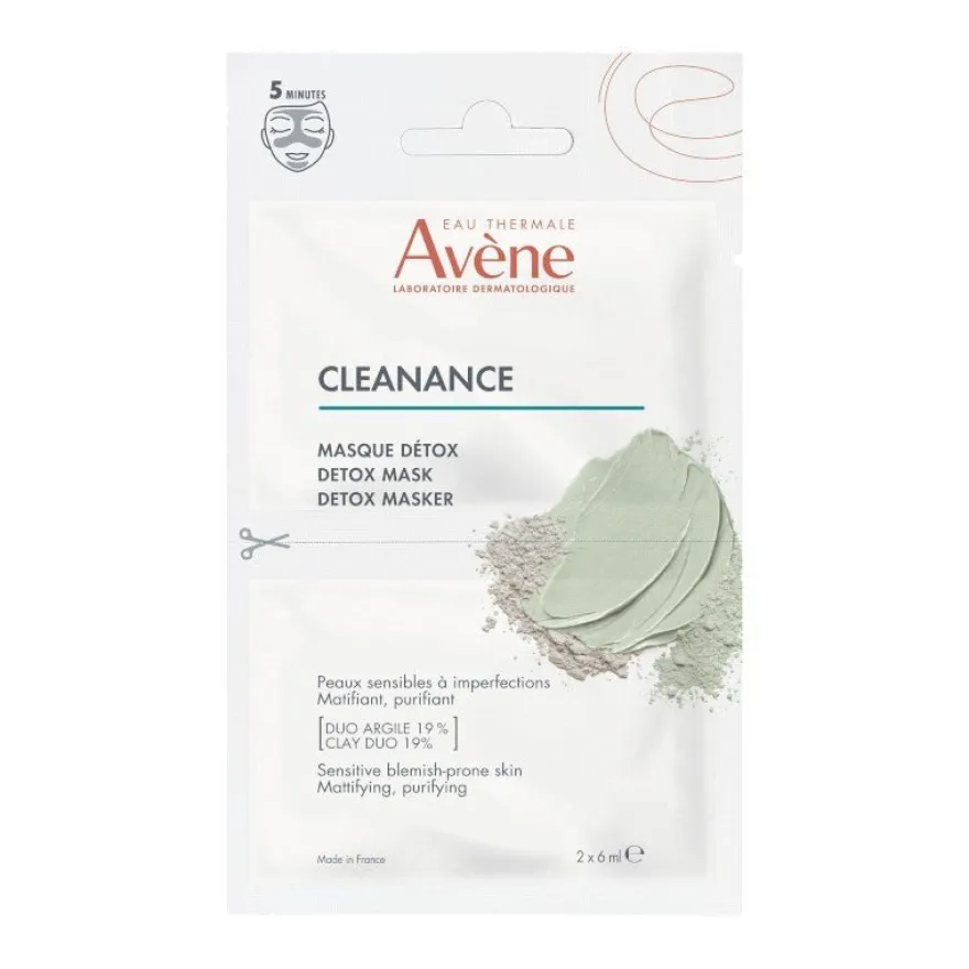 AVÈNE Cleanance Mascarilla Detox 2x6ml