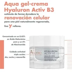 Avène Hyaluron Activ B3 Aqua Gel Crema Regeneradora Celular 50 ml