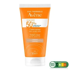 Avène Solar Crema con Color Piel Sensible Seca SPF50+ (50ml)