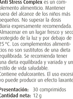 A.Vogel Anti Stress Complex 30 Comprimidos
