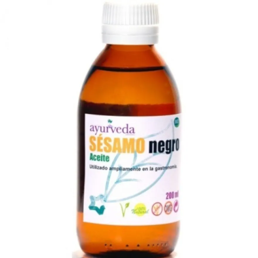 Ayurveda Aceite de Sésamo Negro 200 ml