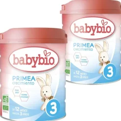 BABYBIO Primea 3 Leche de Crecimiento BIO +12m Duplo 2x800g