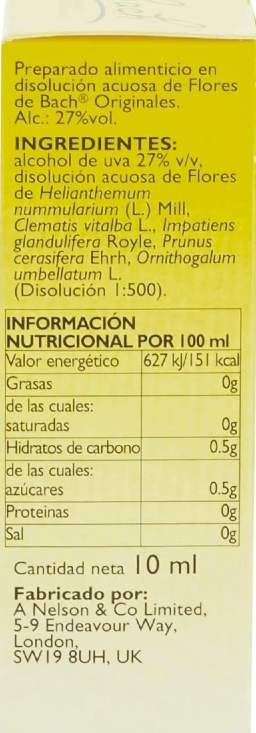 Bach Rescue Gotas 10ml