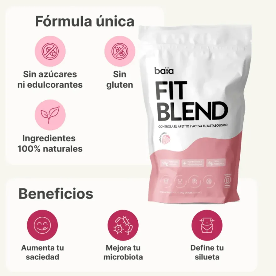 Baia Food Fit Blend Fresa 600g