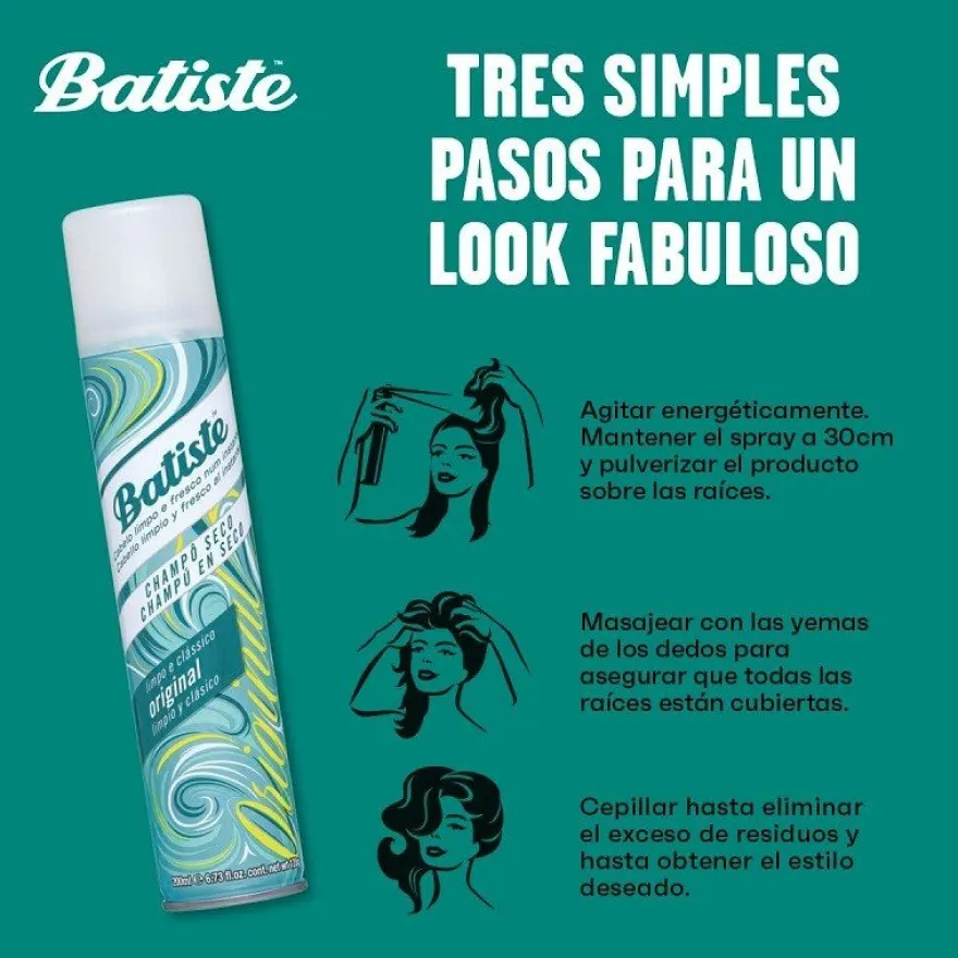 Batiste Champú en Seco Original 200 ml