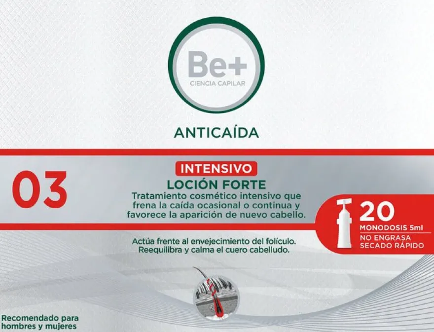 Be+ Anticaida Loción Forte 20x5ml