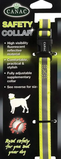 Beaphar Collar de Seguridad Reflectante Amarillo M/L 1 ud