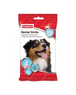 Beaphar Dental Sticks Perro Mediano y Grande Masticables 7 uds