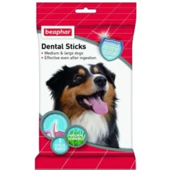 Beaphar Dental Sticks Perro Mediano y Grande Masticables 7 uds