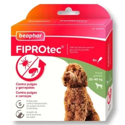 Beaphar Fiprotec Spot On Perro 20-40 kg Antiparasitario 4 Pipetas