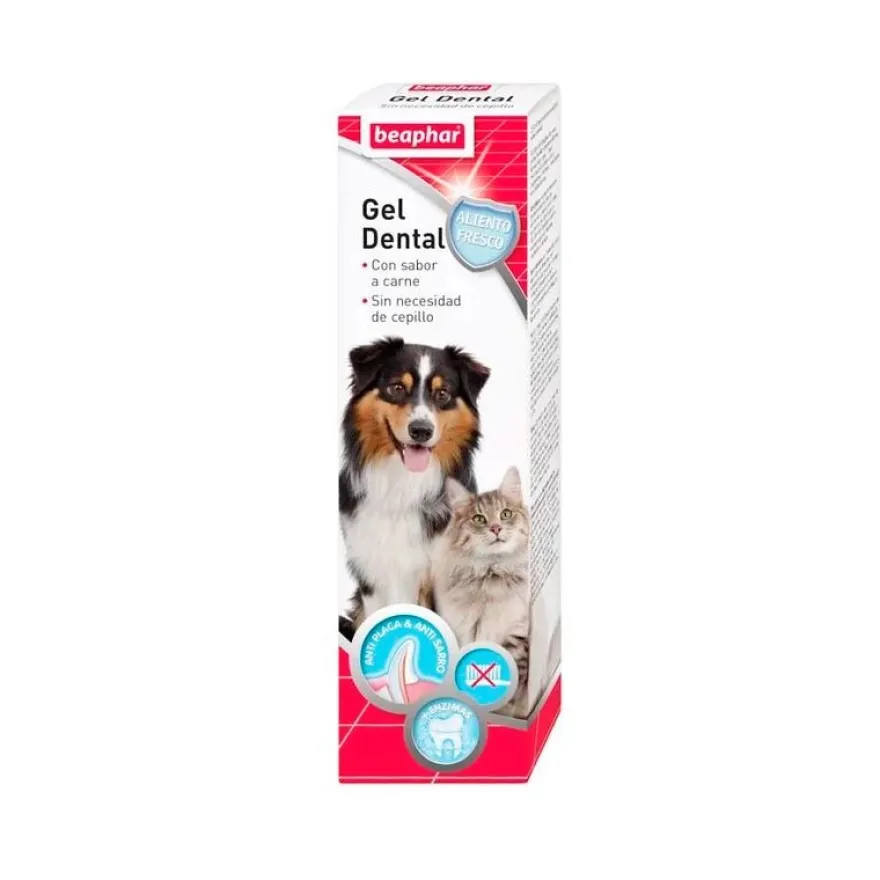 Beaphar Gel Dental Higiene Bucal Carne 100g