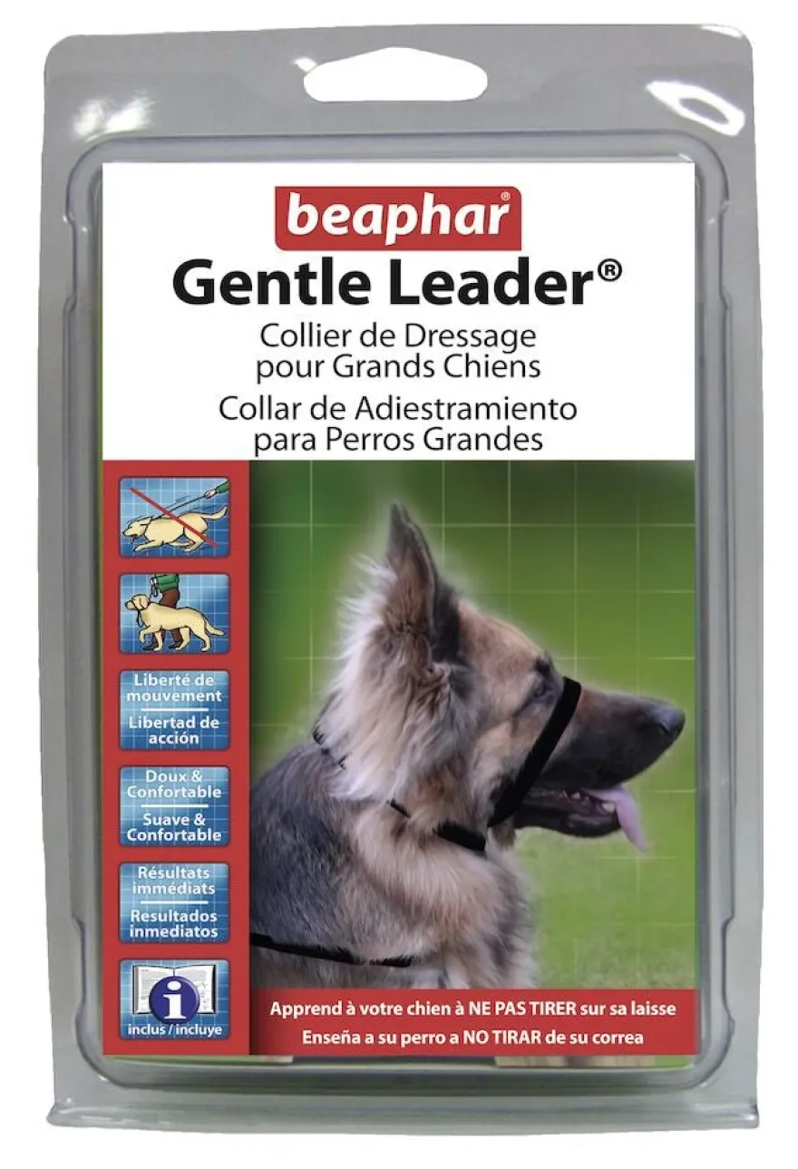 Beaphar Gentle Leader Collar Perro Grande Negro 1 ud