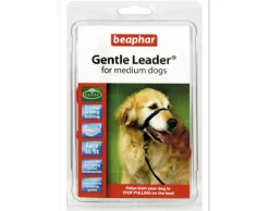 Beaphar Gentle Leader Collar de Cabeza Negro Mediano 1 ud