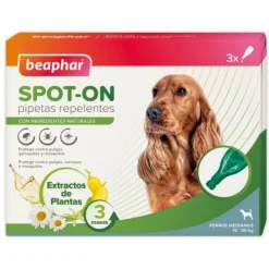 Beaphar Pipetas Repulsivas Antiparasitarias Perro Mediano 3 uds