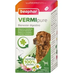 Beaphar VERMIpure Antiparasitario Natural para Perros Medianos y Grandes 50 comprimidos