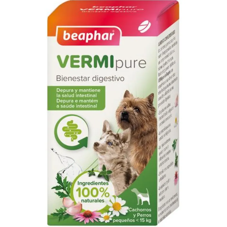 Beaphar Vermipure Comprimidos para Perros Pequeños 50 comprimidos