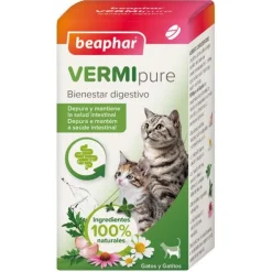 Beaphar Vermipure Comprimidos Naturales para Gatos 50 comprimidos