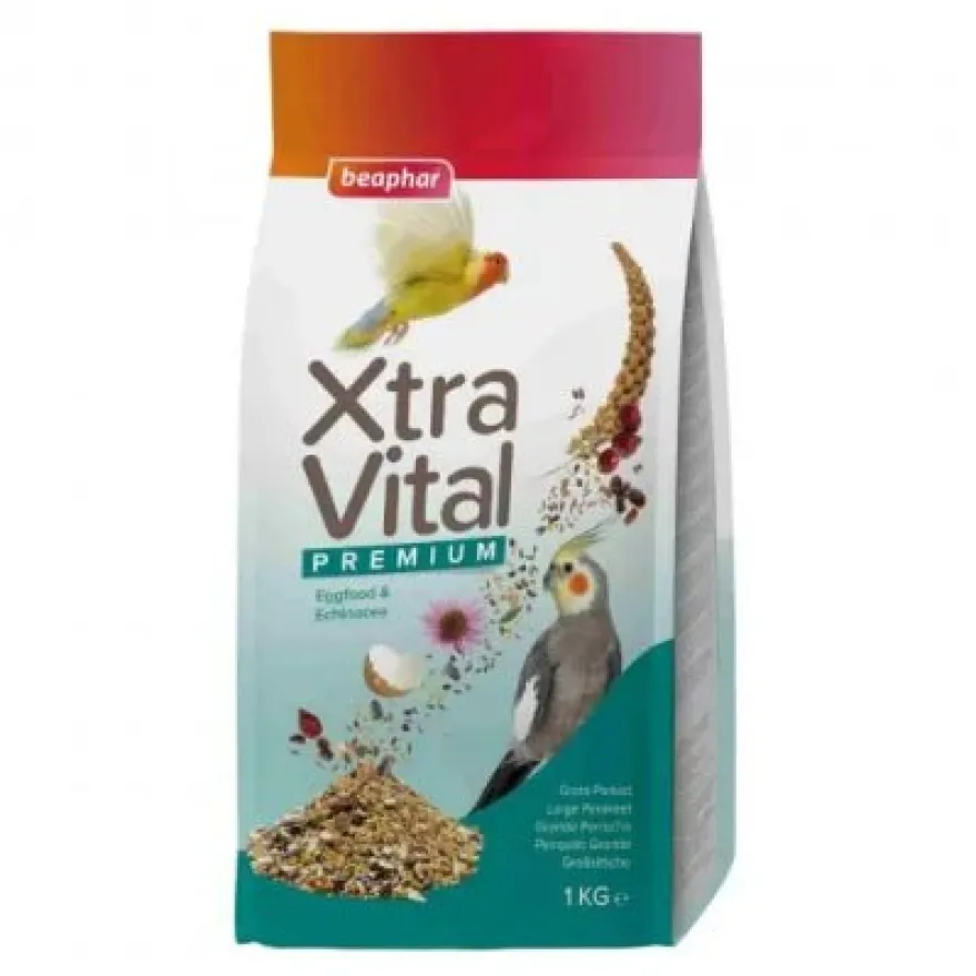 Beaphar Xtravital Periquitos Grandes Comida Mixta 1Kg