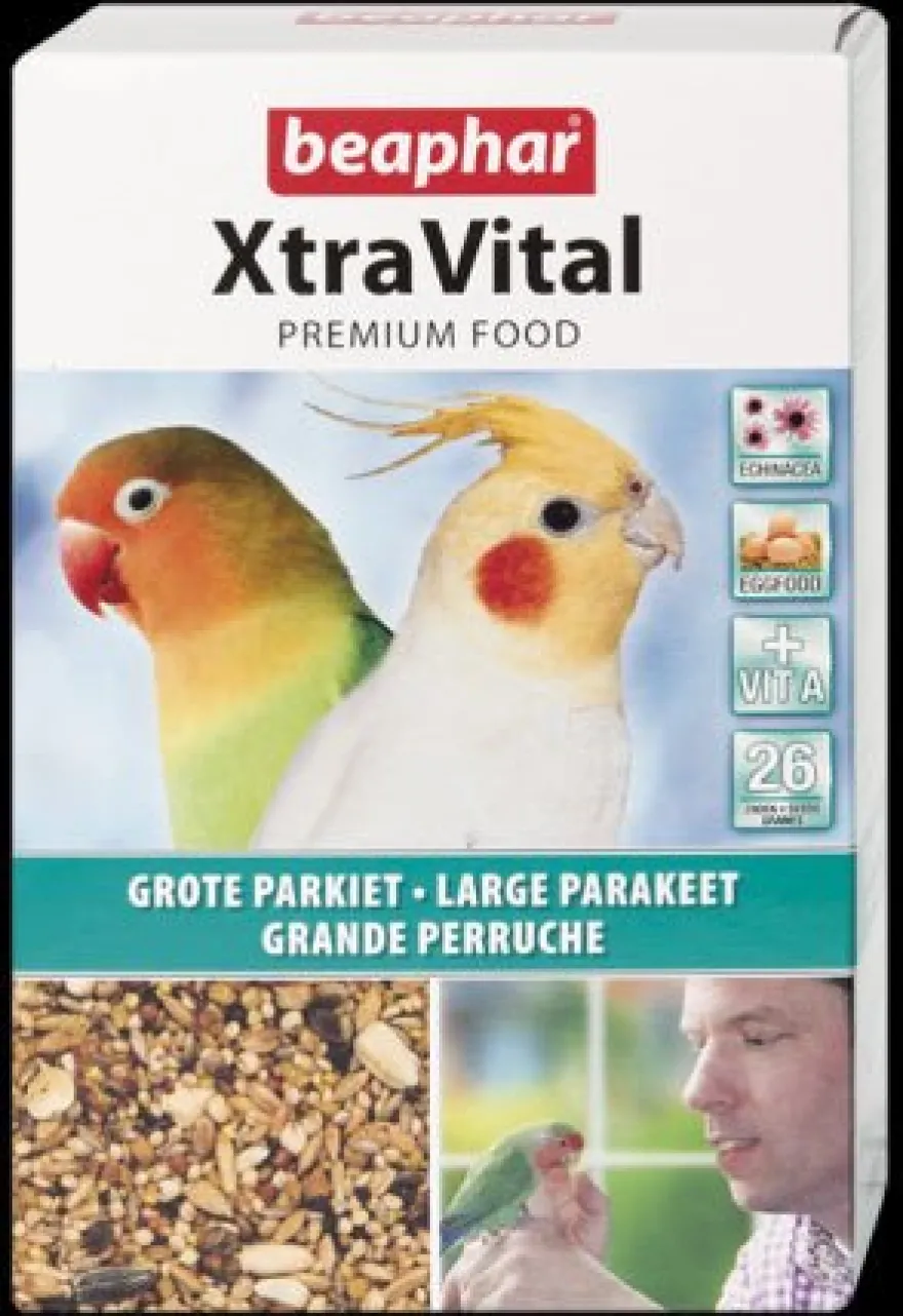 Beaphar Xtravital Periquitos Grandes Comida Mixta 1Kg