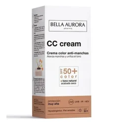 BELLA AURORA Crema Color Antimanchas Piel Sensible SPF50+ (30ml)