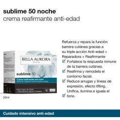 BELLA AURORA Sublime 50 Crema Reafirmante Noche 50ml