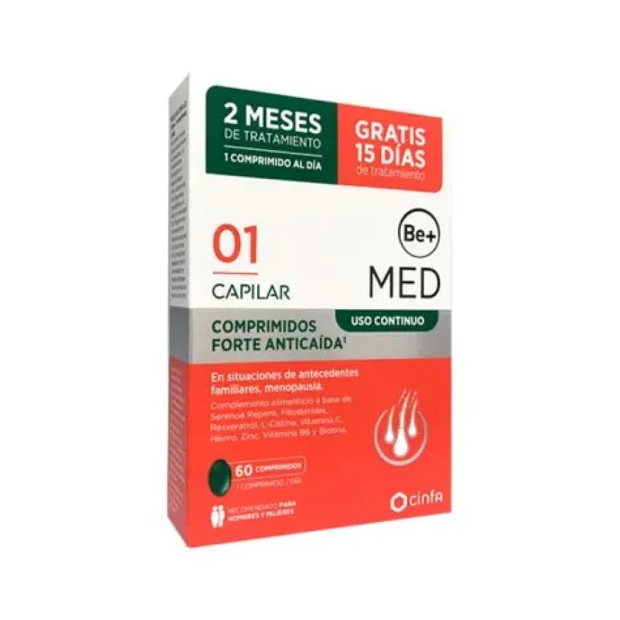 Be+ Med Capilar Uso Continuo Forte Complemento Alimenticio 60 comprimidos