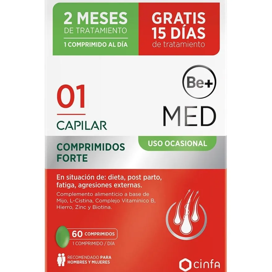 Be+ Med Capilar Uso Ocasional Forte Comprimidos 60 ud