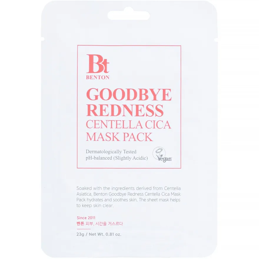 Benton Goodbye Redness Centella Cica Mask 23g